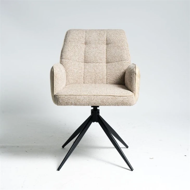 Kd Metal Frame with 360° Bearing Swivel Auto Return Desk Chair