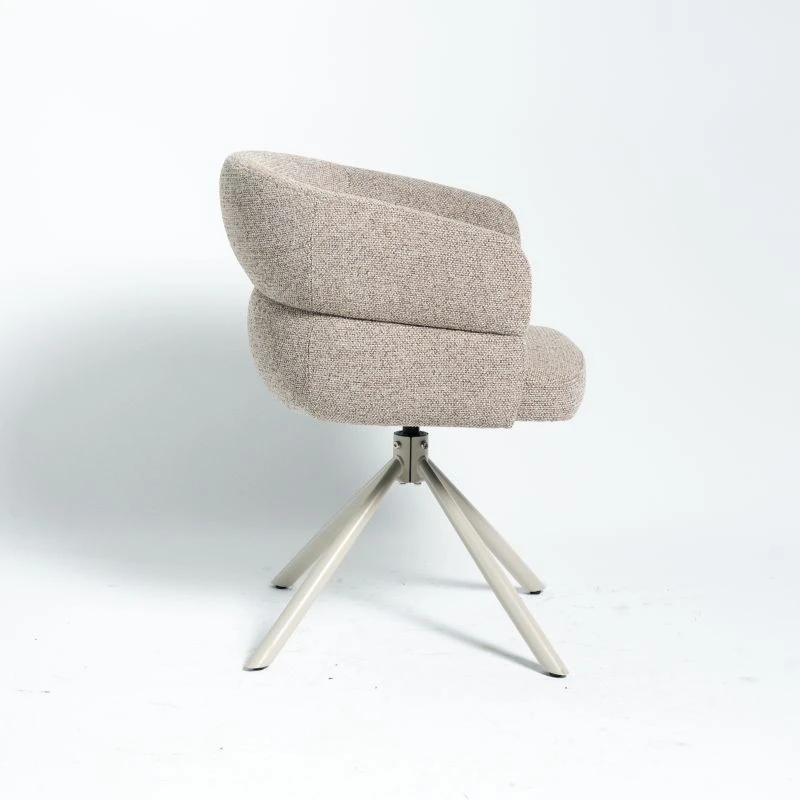 360° Bearing Swivel Auto Return Beige Fabric Desk Chair best