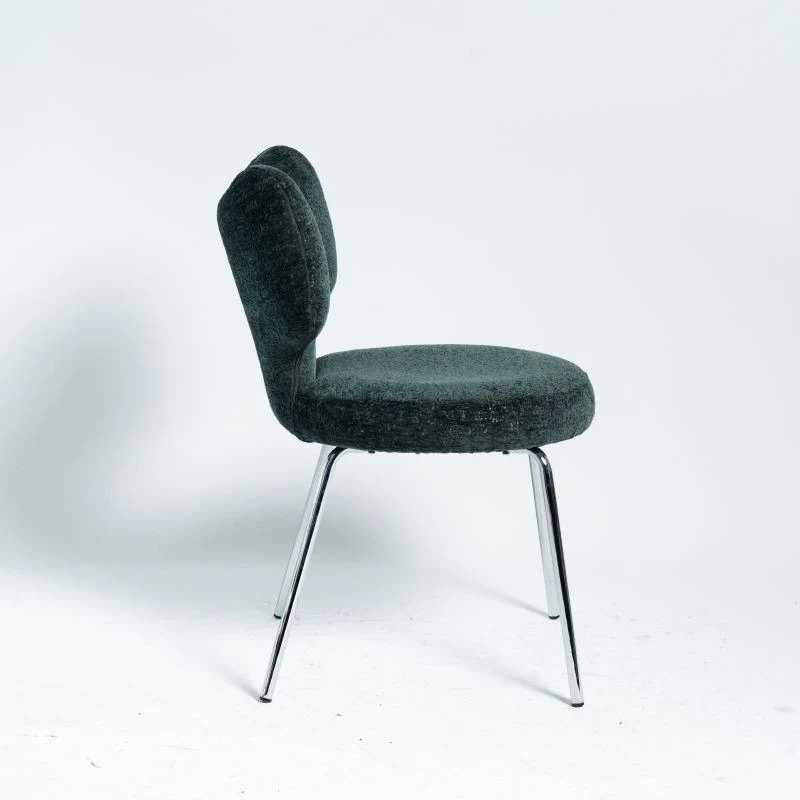 Chrome Green Dining Chair Simple Design factory