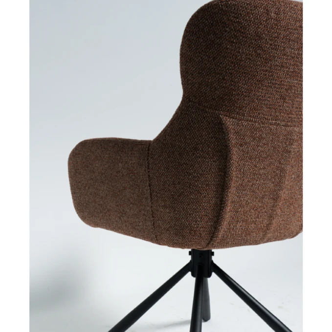 With armrest and stitching brick red desk chair factory