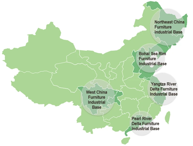 China Furniture Industrial Cluster on the Map