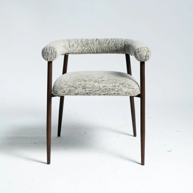 Retro Armchair with A Unique Light Green Backrest Design Hot Transfer Frame