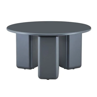Chunky Leg Modern Round Coffee Table